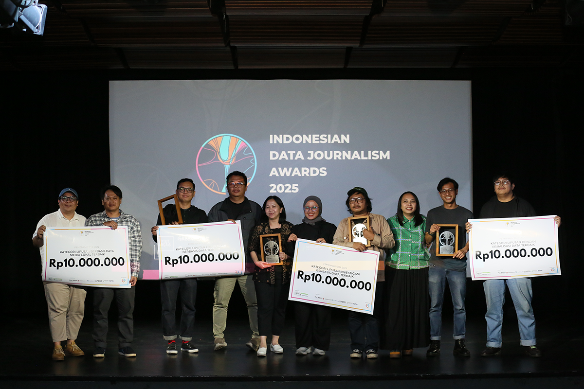 Malam penghargaan Indonesian Data Journalism Awards